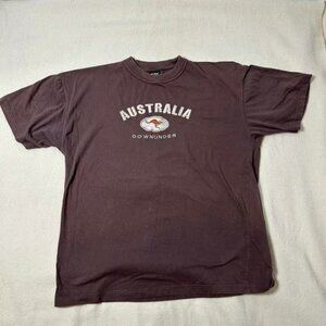 Australia T-Shirt Adult Brown Short Sleeve Adelaide Australia XL